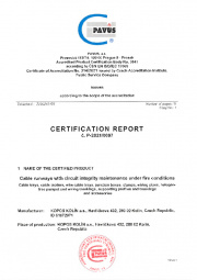 Certification report DIN