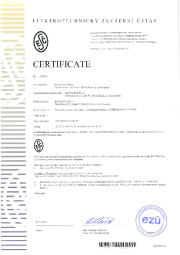 Certificate ESČ Certificate ESČ